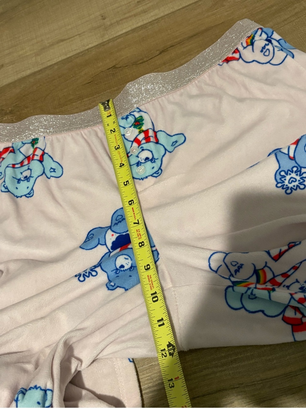 Care Bears‎ Christmas snowflake Pajama Sleep Pants Women Pink size medium - Picture 9 of 10